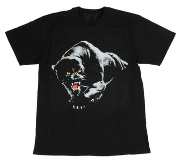 VLONE Black Short Sleeves Panther T-Shirt