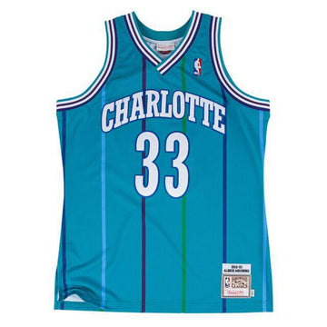 Charlotte Hornets Alonzo Mourning #33 Mitchell & Ness 1992-93 Authentic Jersey