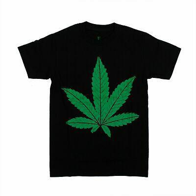 NWT VLONE Black/Green Weed Leaf Short Sleeve T-Shirt