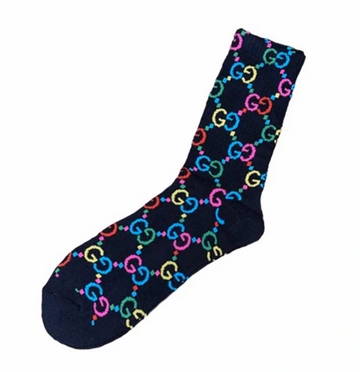 Imran Potato Drippy Black ‘GG’ Logo Socks