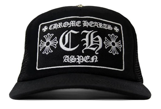 Chrome Hearts CH Aspen Exclusive Trucker Hat Black