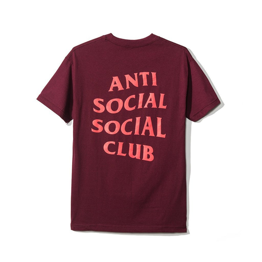 Anti Social Social Club Tee Maroon