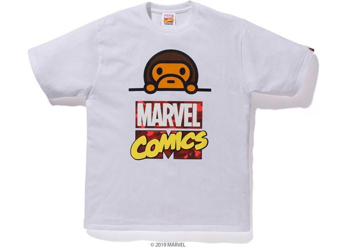 BAPE x Marvel Comics Milo Tee White