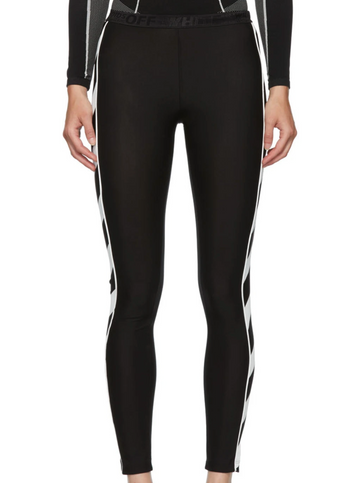 Off-White Black Diag Athletic Leggings