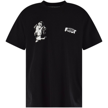 OFF-WHITE Slim Fit Kiss 21 Tee Black