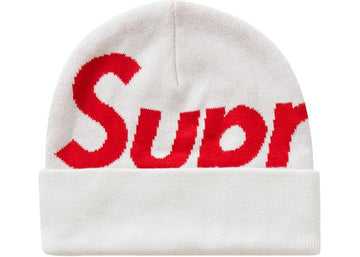 Supreme Big Logo Beanie (FW20) White