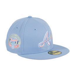 Exclusive New Era 59Fifty Atlanta Braves 2017 Inaugural Patch Alternate Pink UV Hat - Indigo
