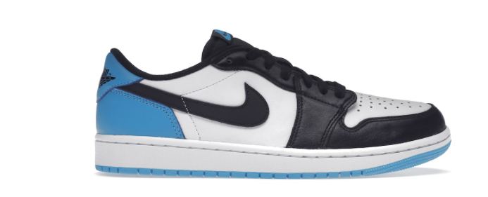 Jordan 1 Retro Low OG Black Dark Powder Blue