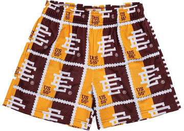Eric Emanuel EE Basic Stamp Short Maroon/Yellow