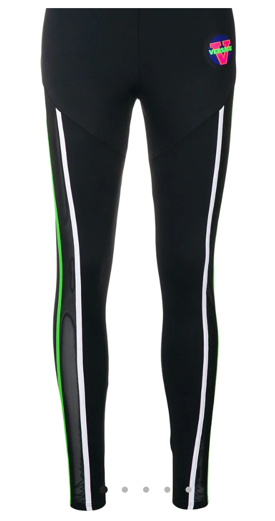Versace Logo Patch Leggings
