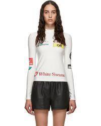 Off-White SSENSE Exclusive White Multilogo Sporty Top