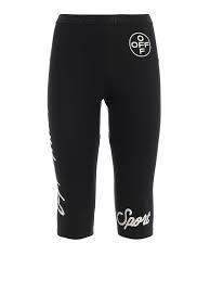 Off-White Black Jogging Crop Shorts