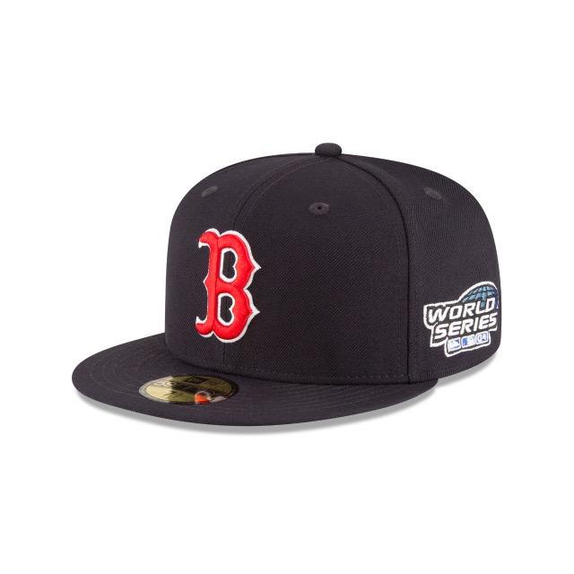 EXCLUSIVE NEW ERA 59FIFTY BOSTON RED SOX 2004 WORLD SERIES PATCH PINK UV HAT - BLACK