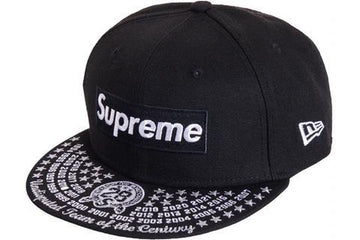 Supreme Undisputed Box Logo New Era Fitted Hat Black