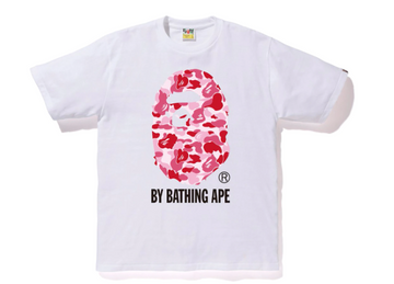 BAPE ABC By Bathing Tee White/Pink