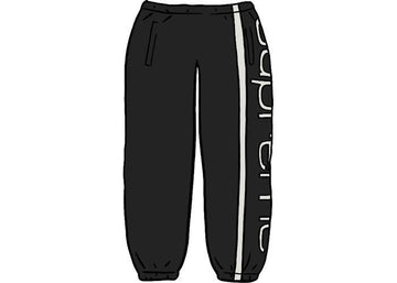 Supreme Big Logo Paneled Sweatpant Black