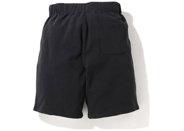 BAPE A Bathing Ape Shark Wide Sweat Shorts Black