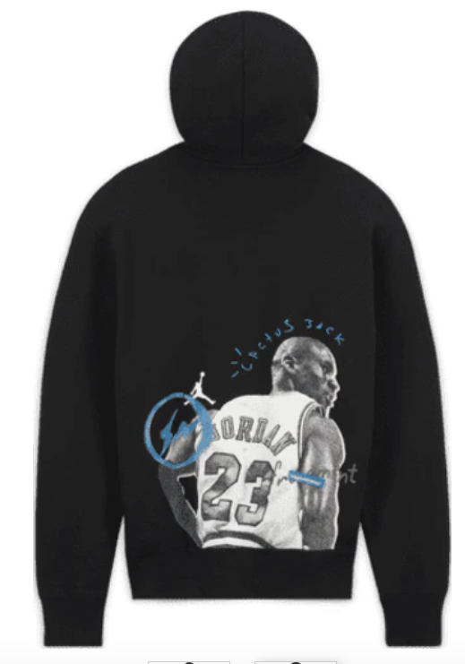Travis Scott x Jordan x Fragment Hoodie Black