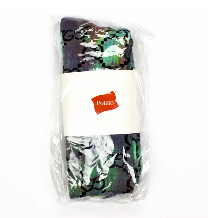Imran Potato Tie Dye ‘GG’ Logo Socks