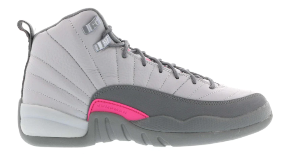 Jordan 12 Retro Wolf Grey Vivid Pink (GS)