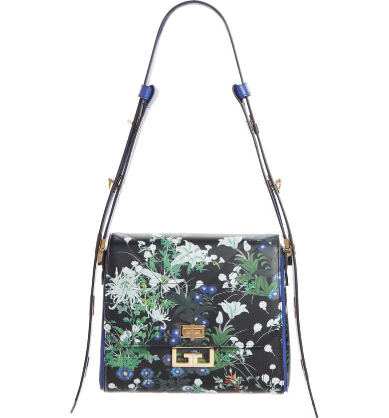 GIVENCHY Medium Eden Aroma Leather Shoulder Bag In Black