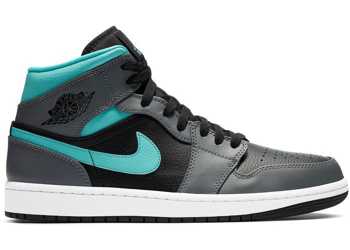 Air Jordan 1 Mid Grey Aqua