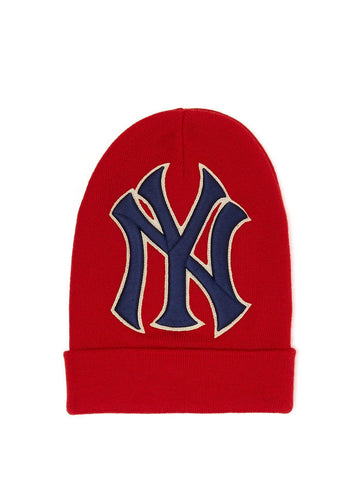 Gucci Wool hat with NY Yankees™ patch in Red