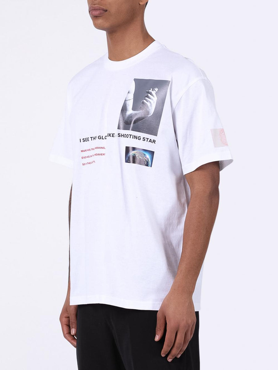 Burberry White Montage Print T-shirt