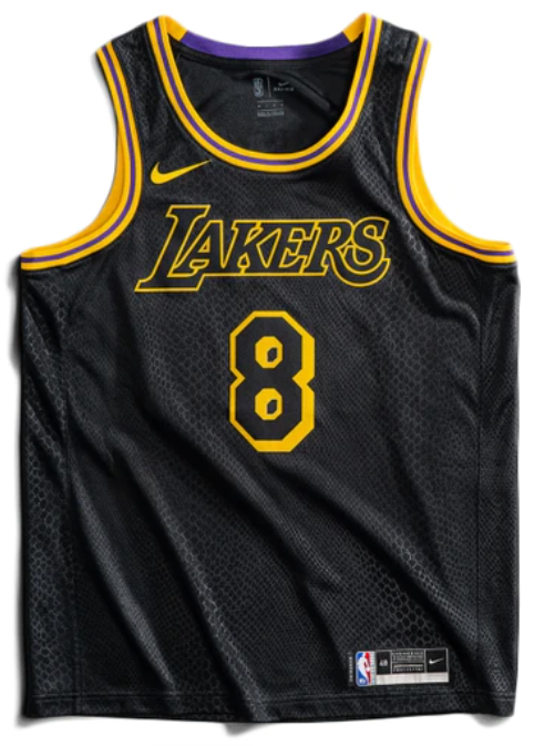 Nike Los Angeles Lakers Kobe Bryant Black Mamba City Edition Swingman Jersey Black/Gold