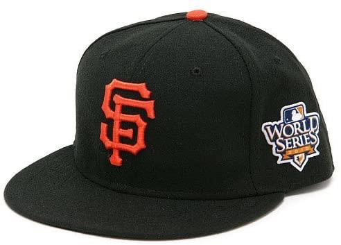 EXCLUSIVE NEW ERA 59FIFTY SAN FRANCISCO GIANTS 2010 WORLD SERIES PATCH PINK UV HAT - BLACK