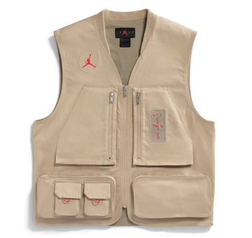 Travis Scott Cactus Jack x Jordan Utility Vest Desert/Khaki/University Red