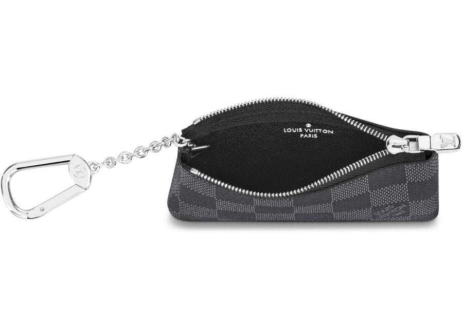 Louis Vuitton Pochette Cle Key Pouch Damier Graphite Black/Grey