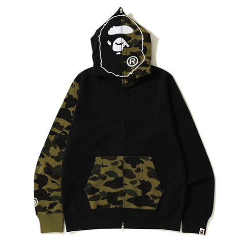 BAPE 2ND APE HOODIE BLACK