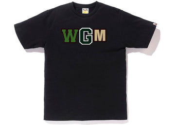 BAPE ABC WGM Milo Gold Zip Shark Tee Black/Green