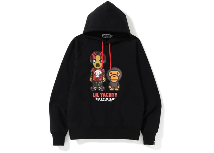 BAPE Baby Milo x Lil Yachty Pullover Hoodie Black