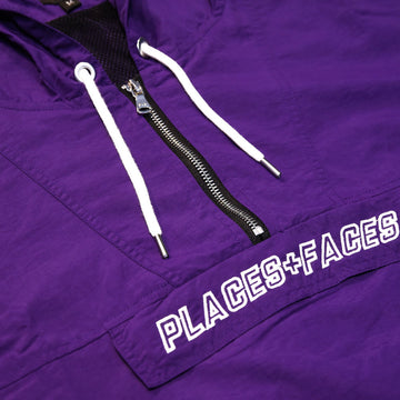 Places + Faces Windbreaker Jacket Purple