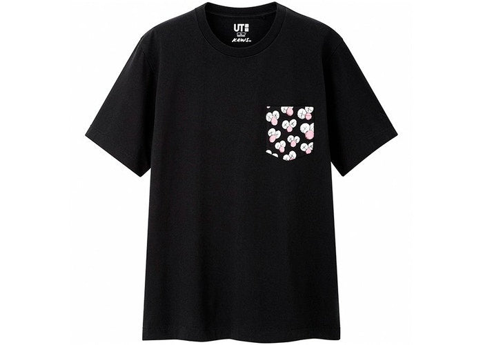 KAWS x Uniqlo BFF Pocket Tee Black