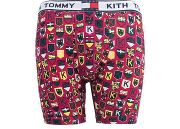 Kith x Tommy Hilfiger Crest Pattern Boxer Red