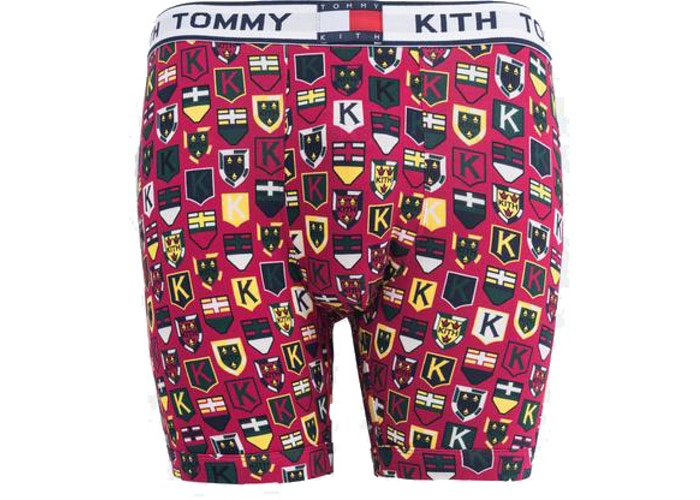 Kith x Tommy Hilfiger Crest Pattern Boxer Red
