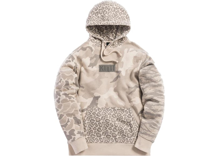 Kith Multi-Camo Williams Hoodie Off Beige Camo