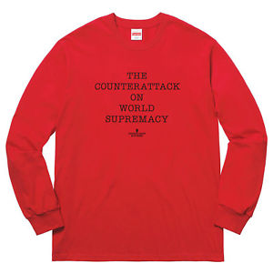 Supreme UNDERCOVER/Public Enemy Counterattack L/S Tee Red