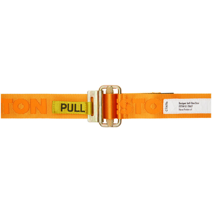 Heron Preston Orange Tape Belt