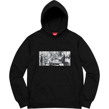 Supreme Mike Kelley Franklin Signing the Treaty of Alliance with French Officials Hooded Sweatshirt Black