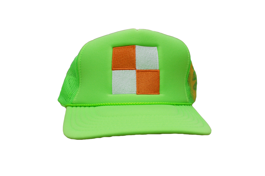 Virgil Abloh x MCA Figures of Speech Square Trucker Hat Green