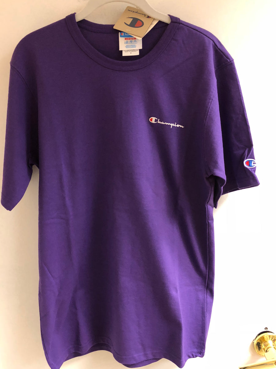 Champion Small Logo Purple Tee