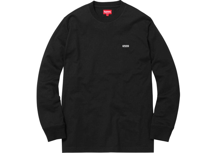 Supreme Metallic Box Logo L/S Tee Black
