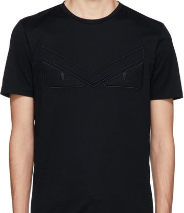 Fendi Bag Bugs Eyebrow T-Shirt Navy