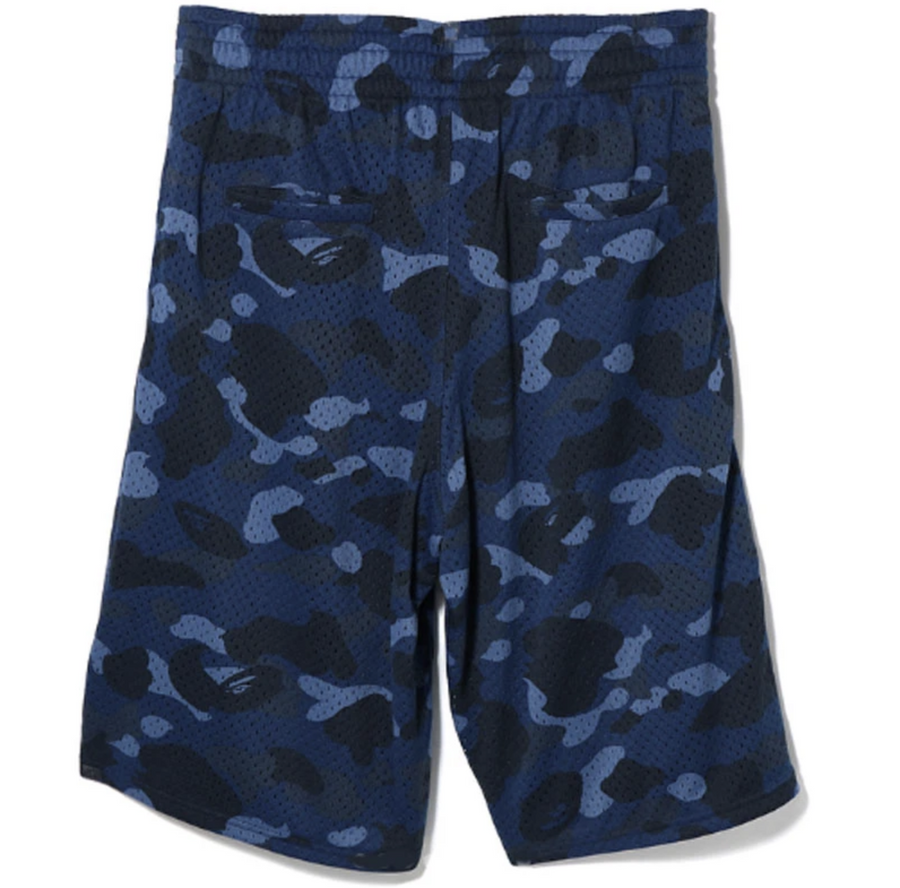 BAPE Color Camo Mesh Basketball Shorts Blue