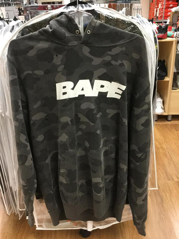 Vnds BAPE Color Camo Damage Wide Pullover Hoodie Black
