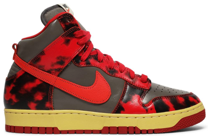 Nike Dunk High 1985 Red Acid Wash